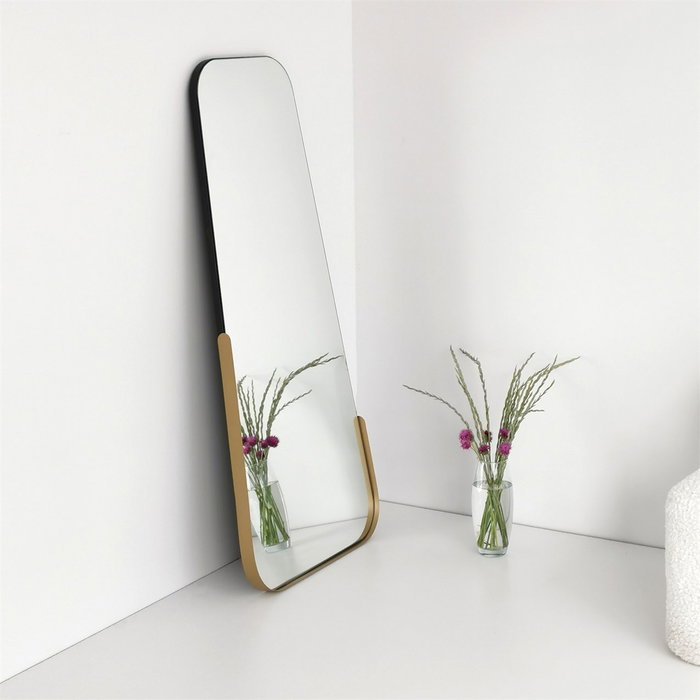 Hanah Home Espejo Smooth Dorado